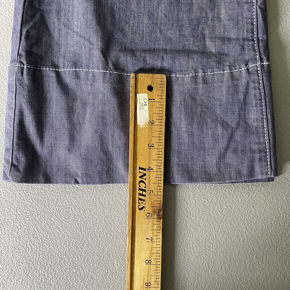 CELEBRITY PINK Denim Sailor Low Rise Wide Leg Dungaree Jeans Womens 7 Dark Blue - Picture 9 of 15